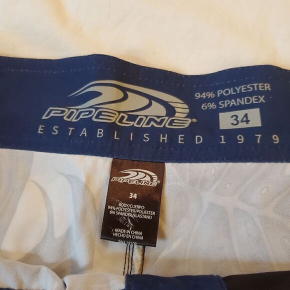NWT Pipeline Mens Swim Trunks 34 - Picture 3 of 6